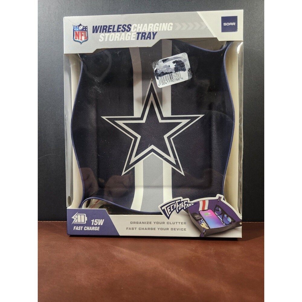 Soar Tech NFL Dallas Cowboys wireless charging storage tray